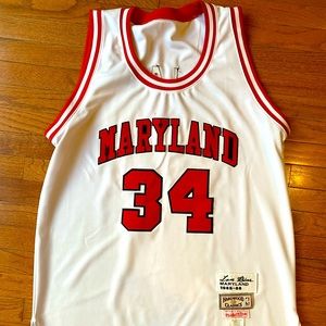 Mitchell & Ness Len Bias UMD home (white) jersey